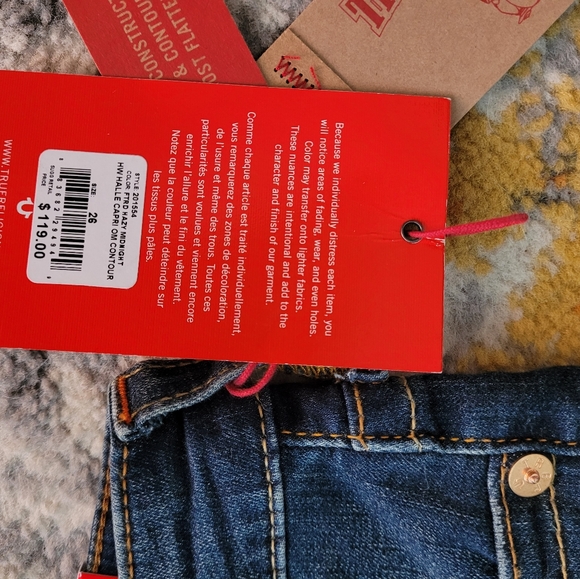 💙True Religion brand new 2021 Capri Contour Style Jeans - Picture 12 of 13